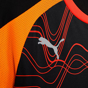 IndividualLIGA Graphic Youth Football Jersey, PUMA Black-Glowing Red, extralarge-IND