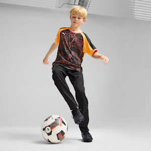 IndividualLIGA Graphic Youth Football Jersey, PUMA Black-Glowing Red, extralarge-IND