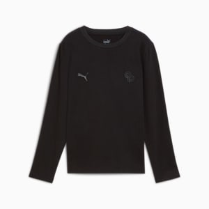 PUMA x CHRISTIAN PULISIC Stealth Big Kids' Long Sleeve Tee, PUMA Black, extralarge