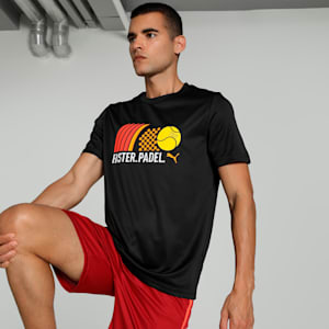 Individual Men's Graphic 2.0 Padel Tennis Tee, PUMA Black, extralarge-IND