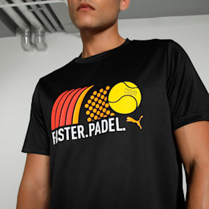 Individual Men's Graphic 2.0 Padel Tennis Tee, PUMA Black, extralarge-IND