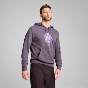 Sudadera con capucha PUMA x NEYMAR Creativity para hombre, Purple Charcoal, extralarge