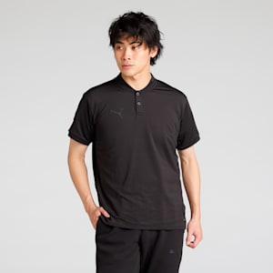 メンズ サッカー PUMAFTBL トラベル 半袖 ポロシャツ, PUMA Black, extralarge-JPN