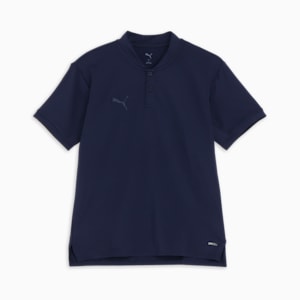 メンズ サッカー PUMAFTBL トラベル 半袖 ポロシャツ, PUMA Navy, extralarge-JPN