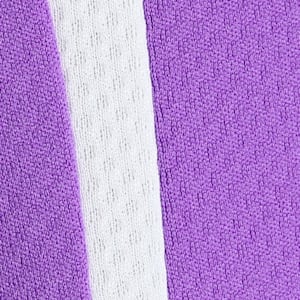Individual Women's Padel Tennis Polo, Purple Glimmer-Aquatic-PUMA White, extralarge-IND