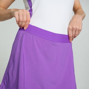 Individual Women's Padel Tennis Skirt, Purple Glimmer-PUMA White, extralarge-IND