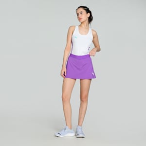 Individual Women's Padel Tennis Skirt, Purple Glimmer-PUMA White, extralarge-IND