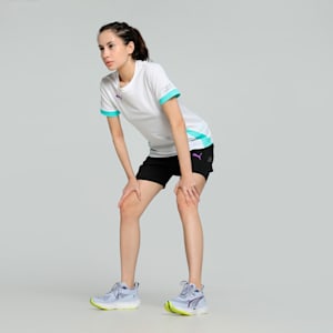 Individual Women's Padel Tennis Jersey, PUMA White-Purple Glimmer-Aquatic, extralarge-IND