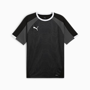 メンズ サッカー INDIVIDUALLIGA グラフィック 半袖 シャツ, PUMA Black-Shadow Gray, extralarge-JPN