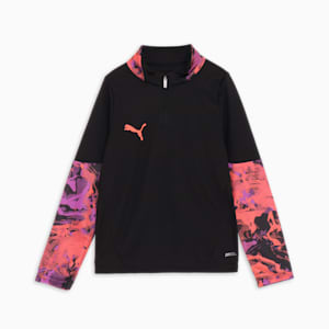 キッズ サッカー INDIVIDUAL CUP 1/4 ジップ トップ 120-160cm, PUMA Black, extralarge-JPN