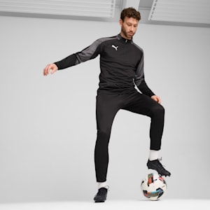メンズ サッカー INDIVIDUALLIGA 1/4 ジップ トップ, PUMA Black-Shadow Gray, extralarge-JPN