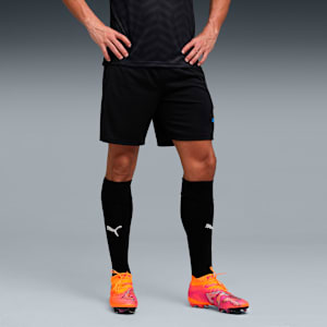 individualCUP Training Men's Knitted Football Shorts, PUMA Black-PUMA White-Ultra Blue, extralarge-IND