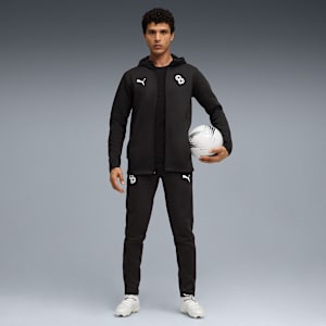 Christian Pulisic Never Stop Men's Soccer Sweatpants, PUMA Black-PUMA White-Fast Red, extralarge