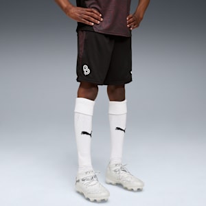 CP Never Stop Football Training Shorts Youth, PUMA Black-PUMA White-For All Time Red, extralarge