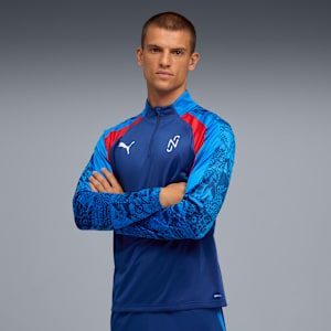 Neymar Jr Playmaker Football 1/4 Zip Men, Blazing Blue-PUMA White-Ultra Blue, extralarge