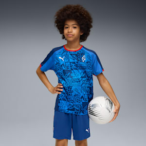 NeymarJR Playmaker Football Jersey Youth, Blazing Blue-PUMA White-Ultra Blue, extralarge