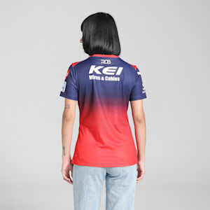 PUMA x RCB 2025 Women's Replica Jersey, PUMA Navy-Flame Scarlet, extralarge-IND