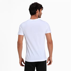 PUMA x Dream11 Cotton Roundneck Men's Bolt  Slim-fit T-shirt, Puma White