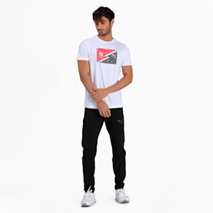 PUMA x Dream11 Cotton Roundneck Men's Bolt  Slim-fit T-shirt, Puma White