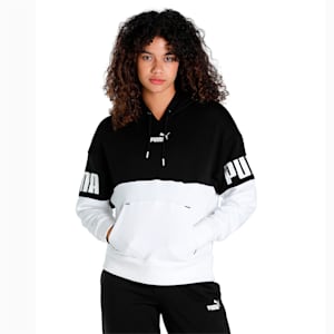 PUMA Power Colourblock Women's Hoodie, Puma Black