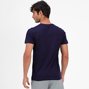 PUMA x Dream11 Cotton Roundneck  Men's  Graphic Slim-fit  Slim-fit T-shirt, Peacoat