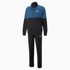 Knitted Men's Tracksuit, Lake Blue, extralarge-IND