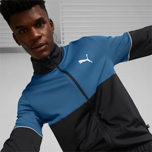 Knitted Men's Tracksuit, Lake Blue
