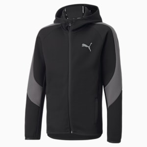 EVOSTRIPE Full-Zip Jacket Youth, Puma Black