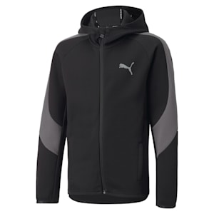 キッズ ボーイズ EVOSTRIPE フルジップ フーデッド ジャケット 116-164cm, Puma Black, extralarge-JPN
