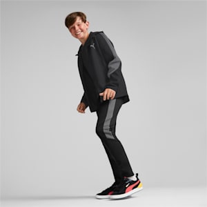 キッズ ボーイズ EVOSTRIPE フルジップ フーデッド ジャケット 116-164cm, Puma Black, extralarge-JPN