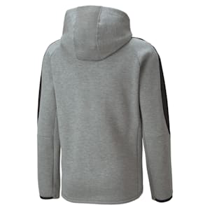 キッズ ボーイズ EVOSTRIPE フルジップ フーデッド ジャケット 116-164cm, Medium Gray Heather, extralarge-JPN