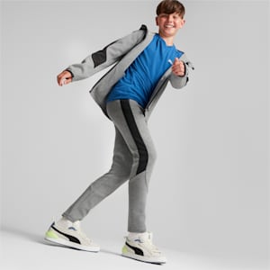 キッズ ボーイズ EVOSTRIPE フルジップ フーデッド ジャケット 116-164cm, Medium Gray Heather, extralarge-JPN