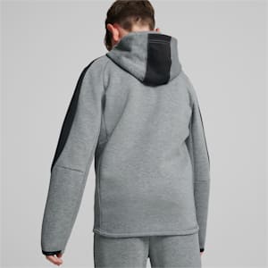 キッズ ボーイズ EVOSTRIPE フルジップ フーデッド ジャケット 116-164cm, Medium Gray Heather, extralarge-JPN