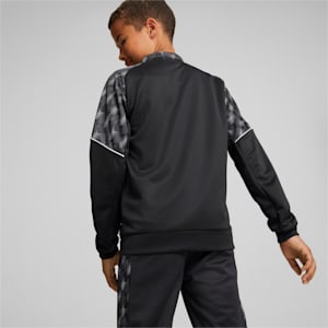 キッズ ボーイズ ACTIVE SPORTS ポリ フルジップ フーデッド ジャケット 116-164cm, Puma Black, extralarge-JPN