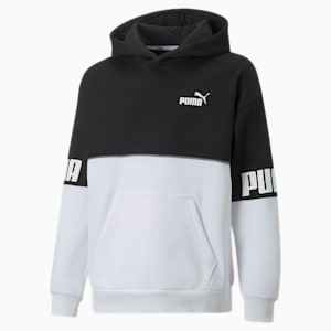 Power Colour Block Hoodie Youth, Puma White