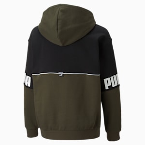 Power Colour Block Hoodie Youth, Forest Night
