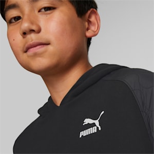 キッズ ボーイズ CLASSICS MATCHERS フーディースウェット 104-152cm, Puma Black, extralarge-JPN