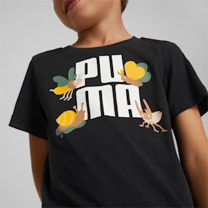 Camiseta Small World para niños, Puma Black