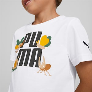 Camiseta Small World para niños, Puma White