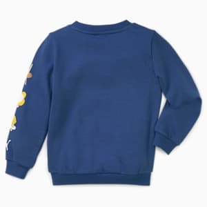 Small World Crew Neck Sweatshirt Kids, Blazing Blue
