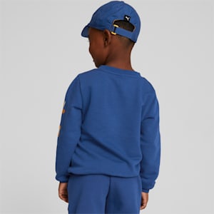 Small World Crew Neck Sweatshirt Kids, Blazing Blue