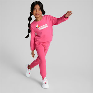 Small World Crew Neck Sweatshirt Kids, Sunset Pink, extralarge-IND