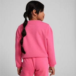 Small World Crew Neck Little Kids' Sweatshirt, Sunset Pink