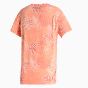Women's AOP T-shirt, Peach Pink