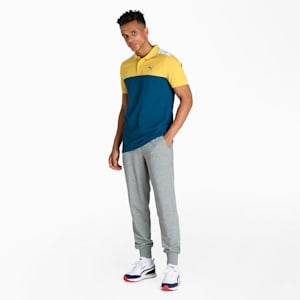 Colorblock Men's Slim Fit Polo, Sailing Blue, extralarge-IND