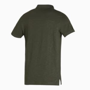 Slub Men's Polo, Forest Night