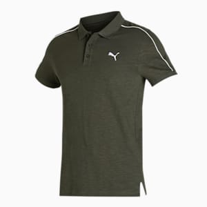 Slub Men's Polo, Forest Night