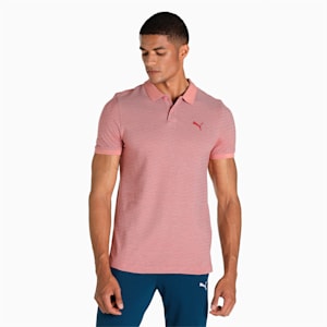 Jacquard 3T Men's Slim Fit Polo, Rosette, extralarge-IND