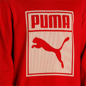 Graphic Men's Regular Fit Sweatshirt, Intense Red, extralarge-IND