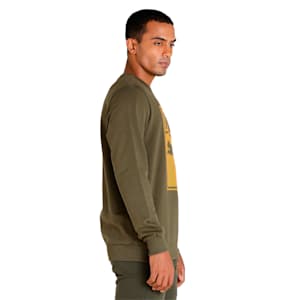Graphic Men's Regular Fit Sweatshirt, Grape Leaf, extralarge-IND